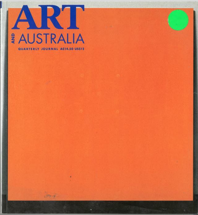 Art & Australia Vol. 31 No. 3 Autumn 1994