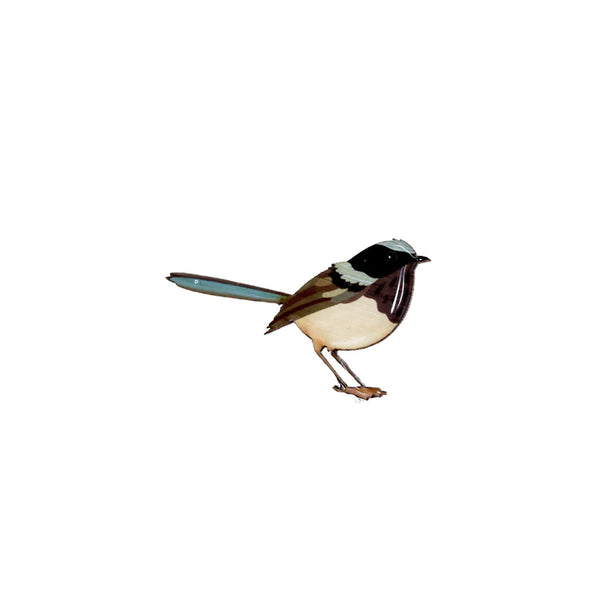 Australian Birds Bamboo Brooch