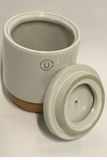 Ceramic  Jar with Cork Cladding and Wooden Lid - Medium