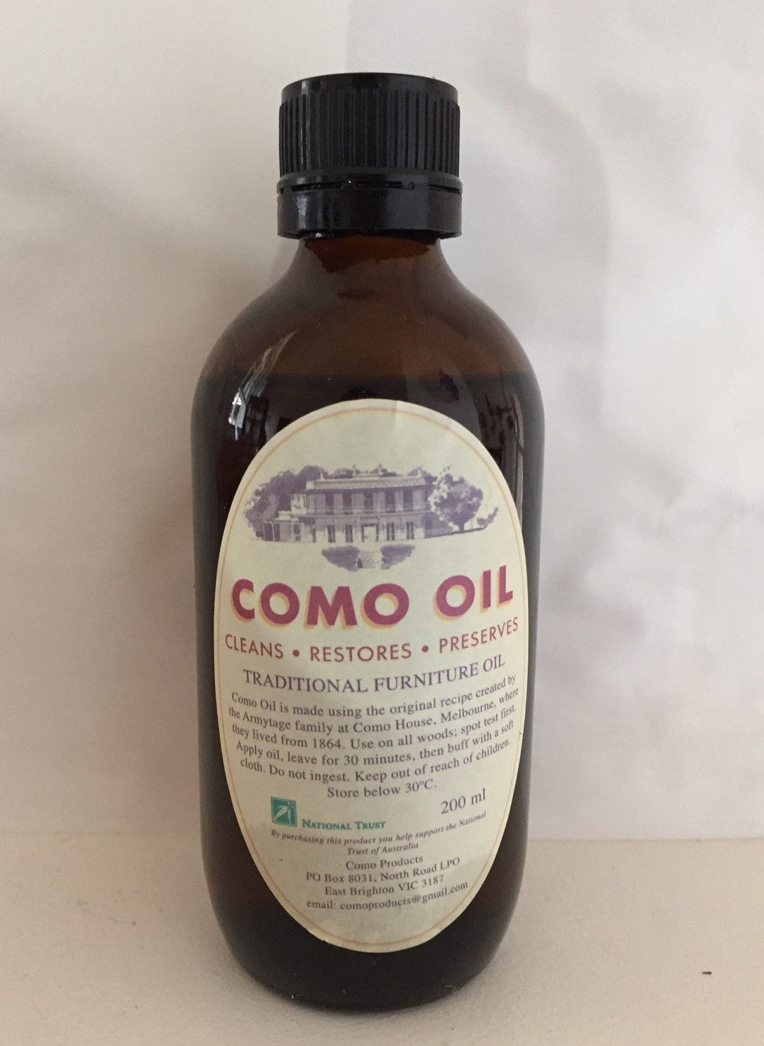 Como Oil 200ml – National Trust Shop